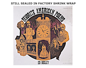 LP - Favorite American Poems di Ed Begley - Ancora sigillato in fabbrica - Caedmon TC 1207