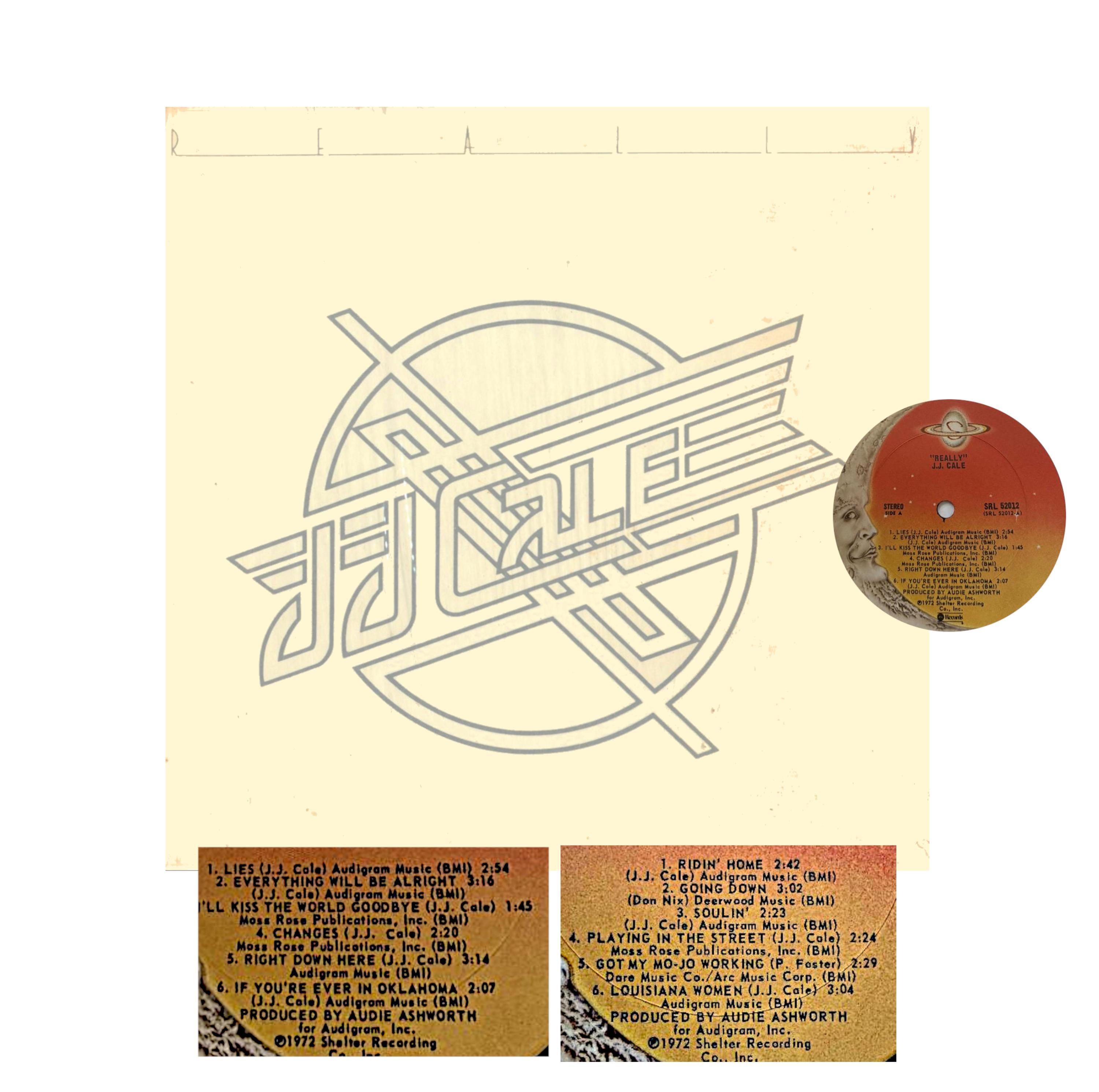 LP - J J Cale - Really - Shelter SRL 52012 - Etsy