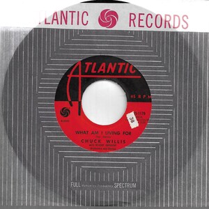 45 rpm - チャック・ウィリス - Hang Up My Rock And Roll Shoes / What Am I Living For - アトランティック 1179-