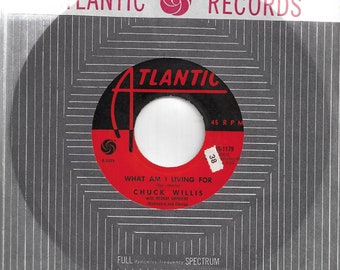 45 rpm - Chuck Willis -  Hang Up My Rock And Roll Shoes / What Am I Living For - Atlantic 1179-