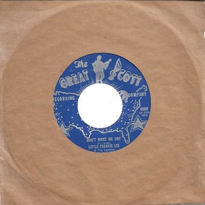 45 tours - Little Frankie Lee - Don’t Make Me Cry / Full Time Lover - Great Scott