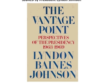 RARE - Signed - First Edition - c1971 - The Vantage Point by Lyndon Baines Johnson - Hardback - ISBN 0030844924