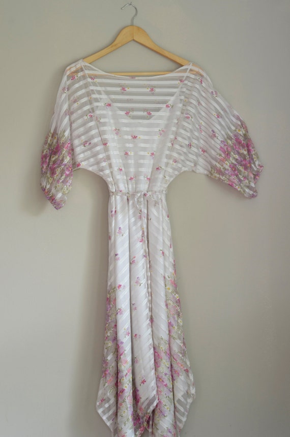 Vintage Sheer Floral Dress