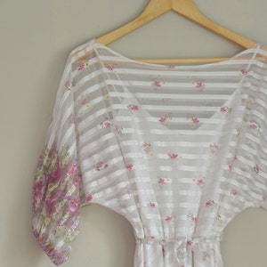 Vintage Sheer Floral Dress image 4