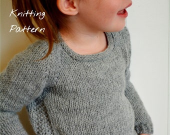 Pebbles Sweater Knit Pattern / Knit Sweater Kids / Knit Sweater Toddler / Knit Sweater Pattern