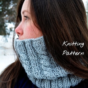 Bern Cowl Knitting Pattern / Cowl Pattern / Knit Cowl / Knit Scarf