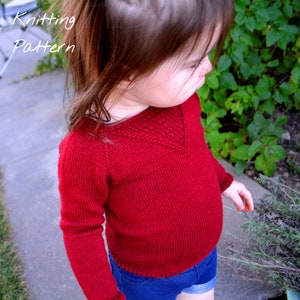 The Peekaboo Sweater / Kids Knit Sweater / Sweater Pattern / Kids Sweater Pattern