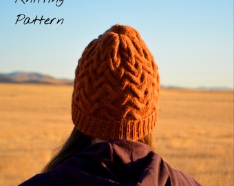 The Firth Hat 2.0 / Knit Hat Pattern / Cable Knit Beanie / Easy Knit Hat