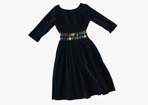 cotton velvet dress
