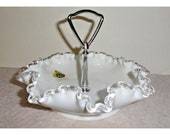 Fenton Silvercrest Handled Bonbon Dish