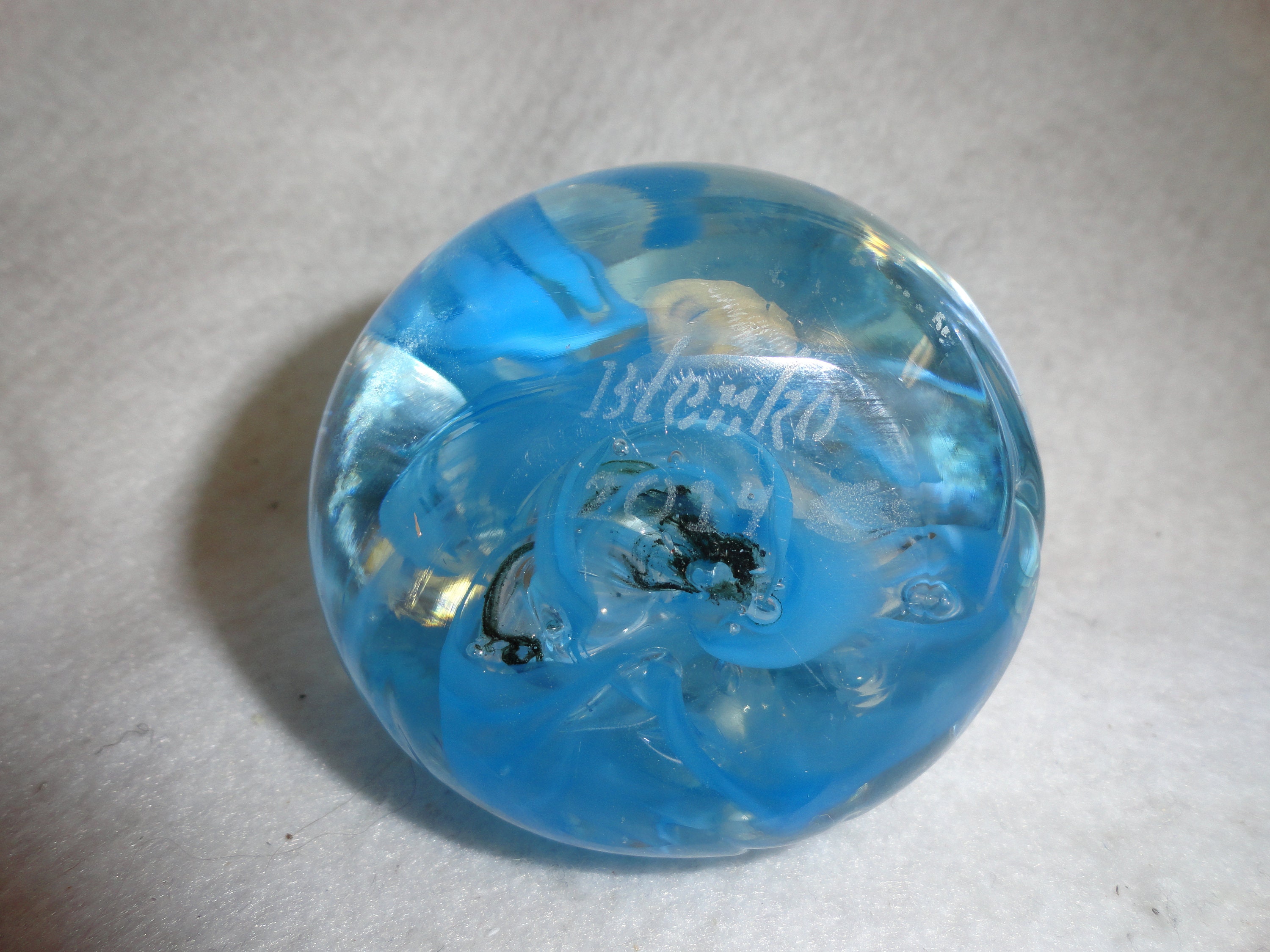 Blenko Unique Paperweight Etsy