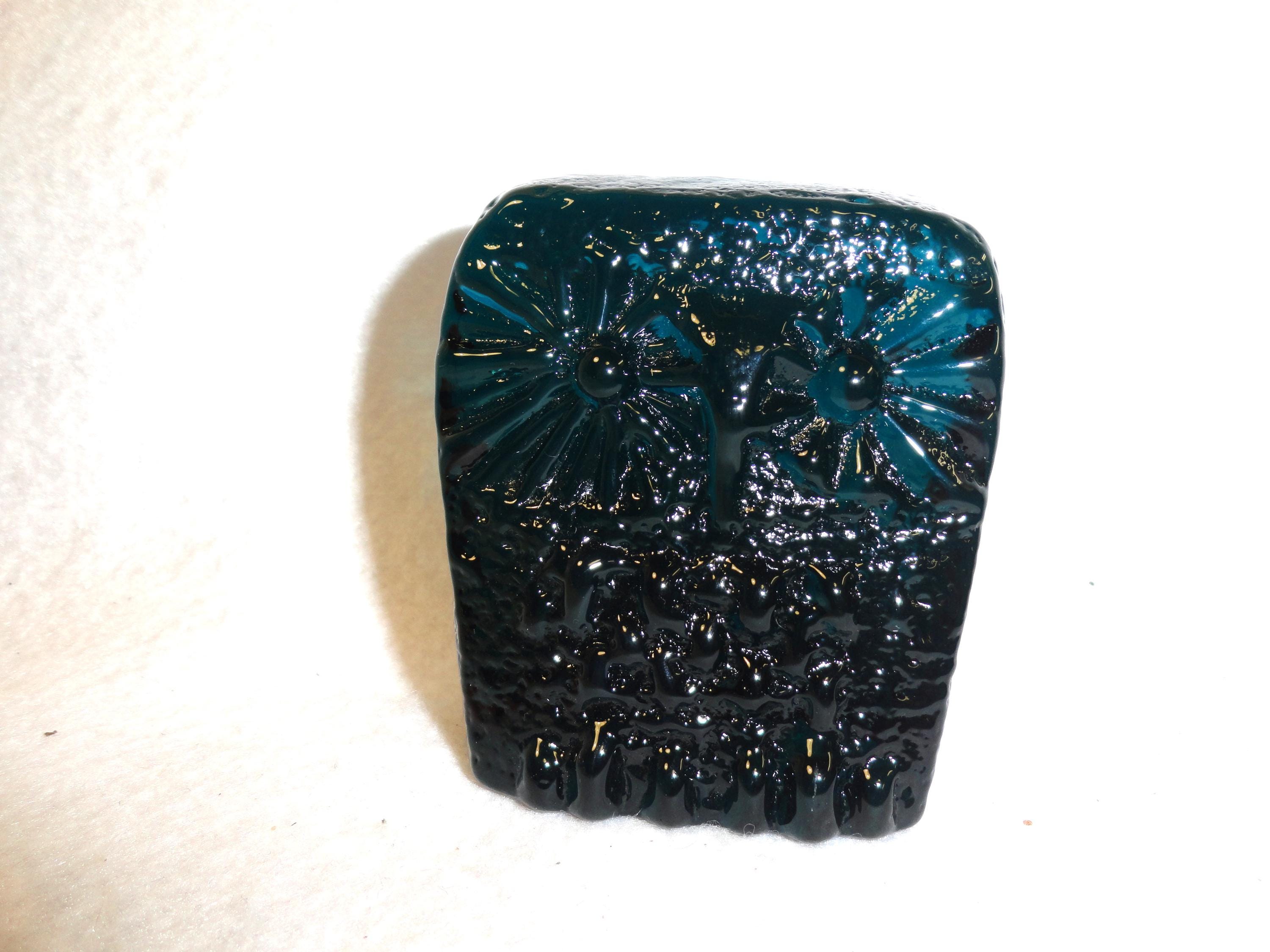 Blenko Cerulean Owl Figurine - New