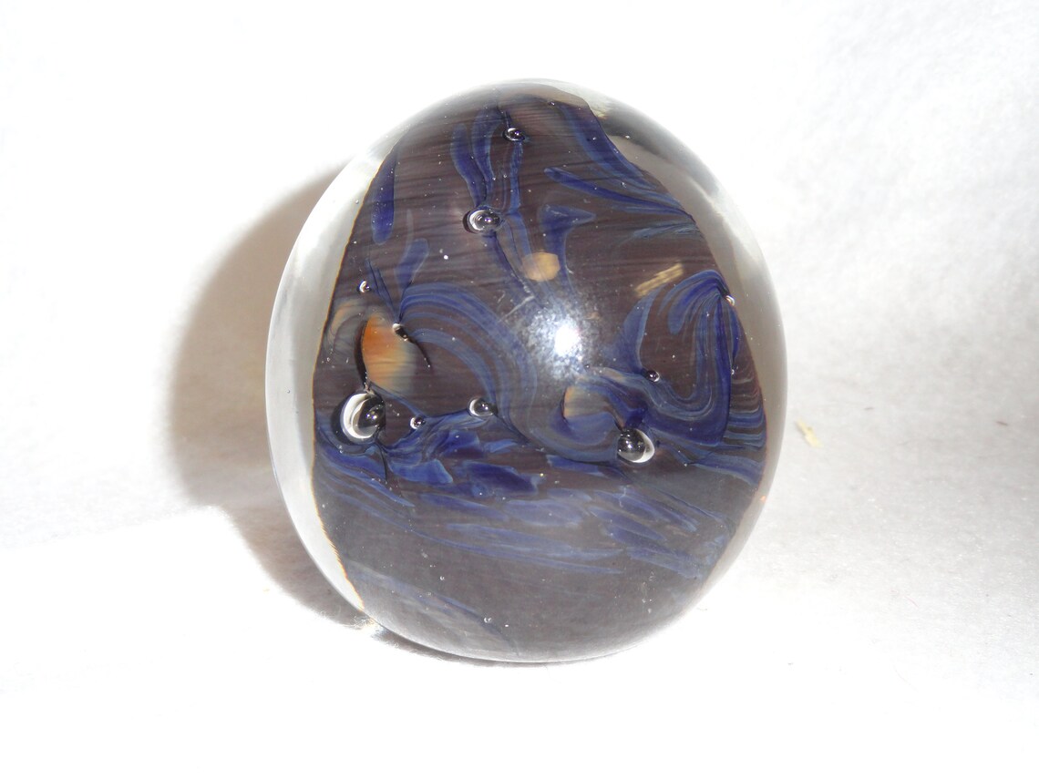 Blenko Unique Paperweight Etsy