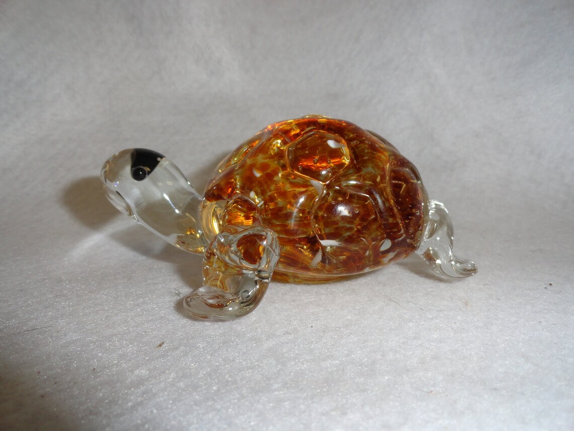 Hand Blown Cased Glass Turtle Made for Lenox Etsy