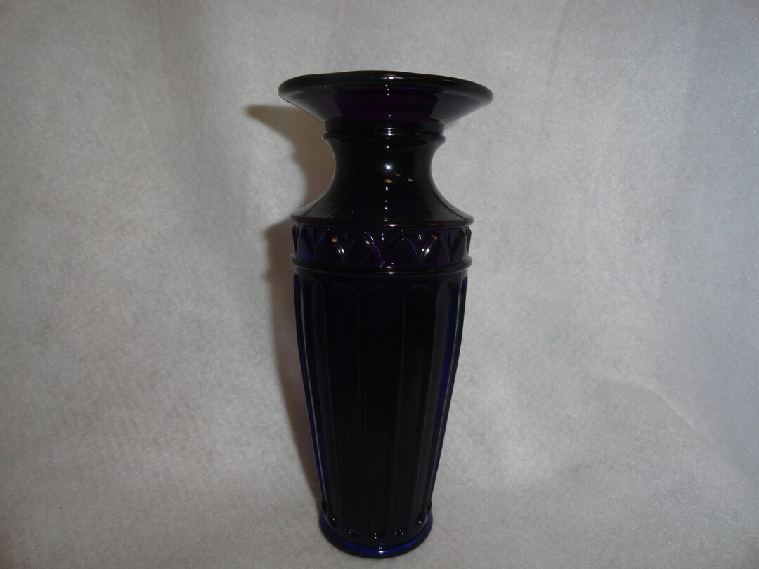 Fenton Royal Purple Art Glass Urn Vase - Etsy