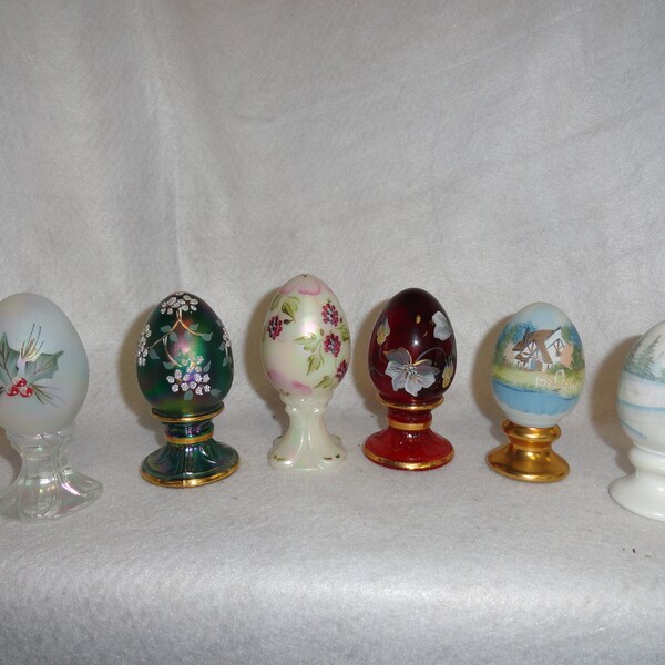 Choice of Fenton Hand Painted Limited Edition Eggs