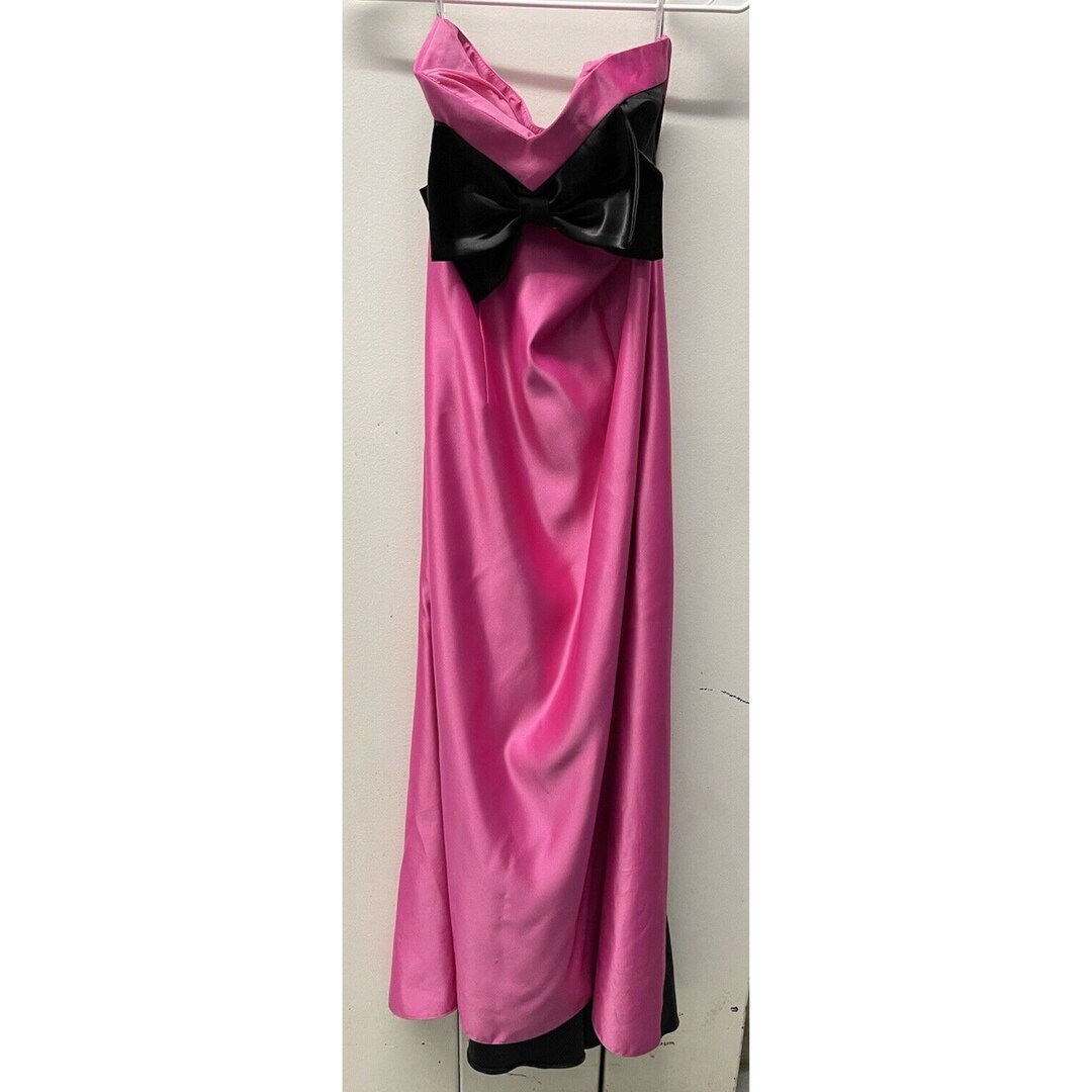 Jessica Mcclintock Gunne Sax Vintage Strapless Gown Hot Pink Womens ...