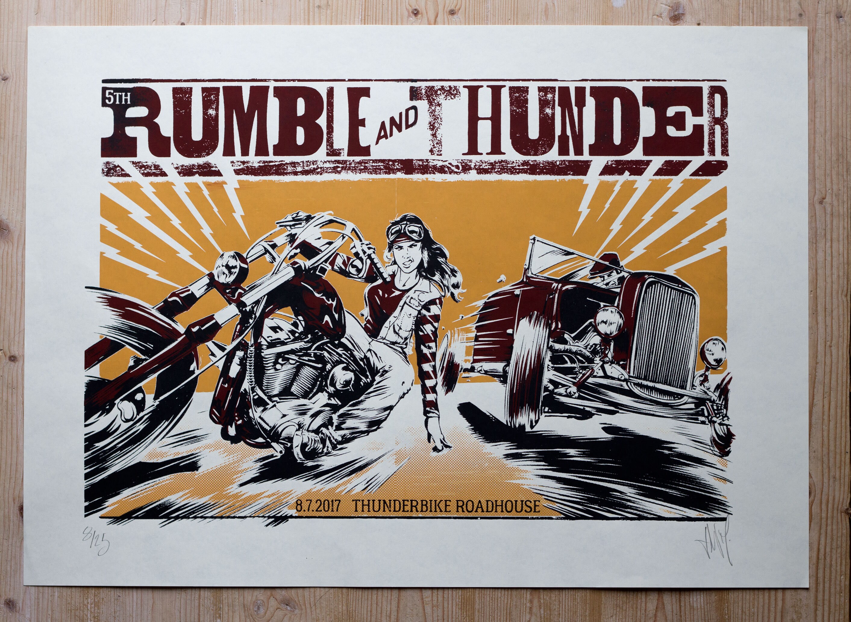RUMBLE AND THUNDER 2017 printing Etsy
