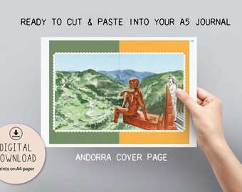 Andorra Bullet Journal Blank Theme / Printable for Journal or Planner (DIGITAL DOWNLOAD)