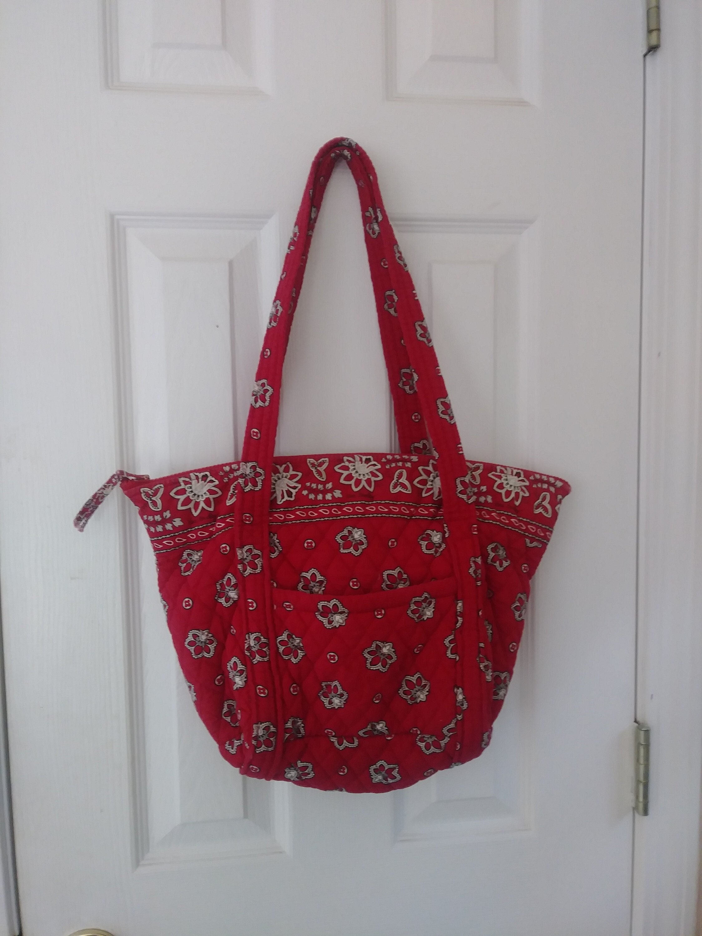 REDUCED *** Vera Bradley Red Bandana Pattern 2001 Tote Bag