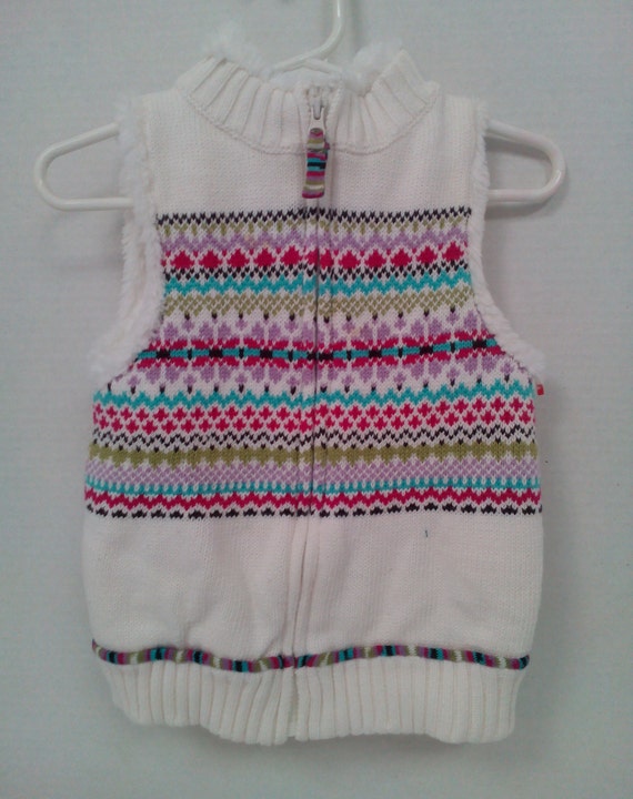 REDUCED ******Vintage Vest Toddler Girl White/Ivo… - image 1