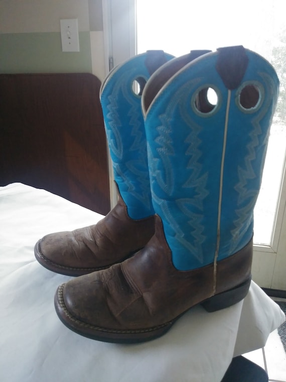 girls teal cowboy boots