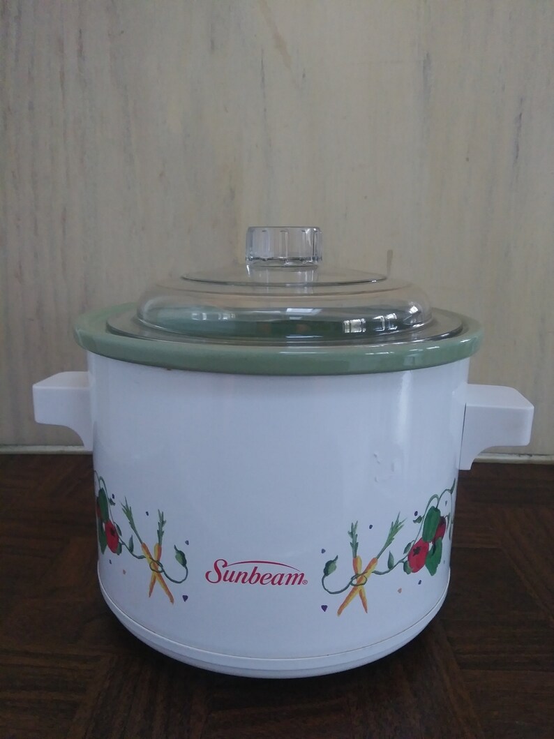 Sunbeam Crock Pot w/ Lid Slow Cooker1.5 Quart Capacity Etsy