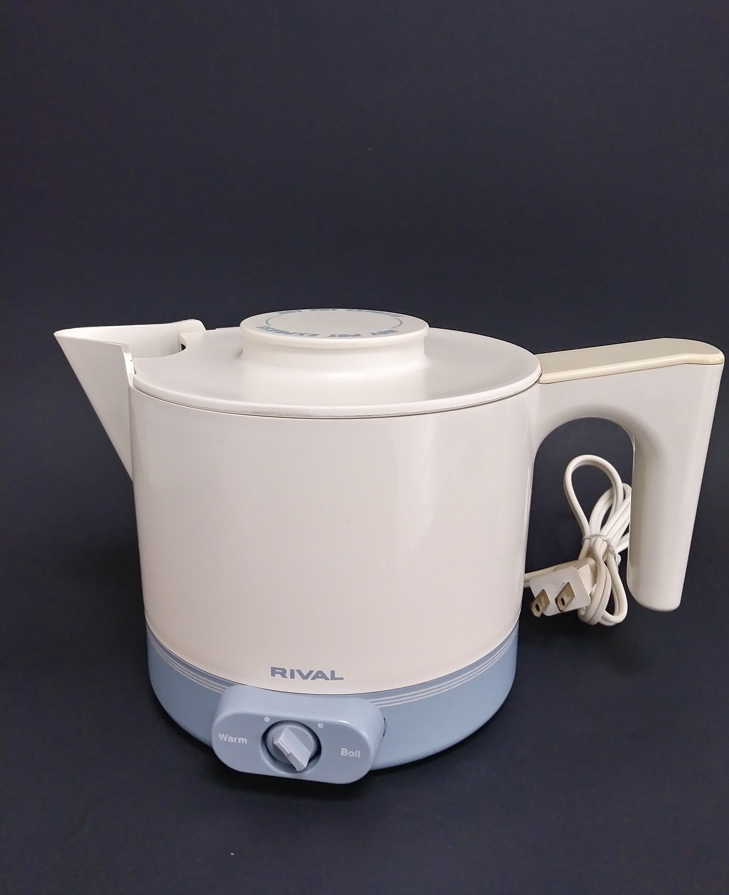 Rival Electric Hot Pot Express With Adjustable Thermostat Model 4070 803 Water Heater Boiler Powder Blue White Etsy Canada