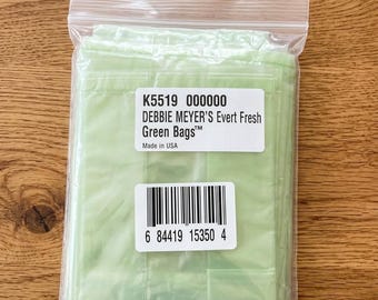 Bolsas para conservar frutas y verduras, Debbie Meyer Evert Fresh Green Bags, paquete de 48 unidades de tamaños surtidos.