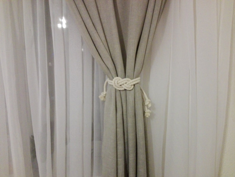 Rope Curtain Tie Backs Nursery Curtain Gypsy Décor Boho Rope Etsy