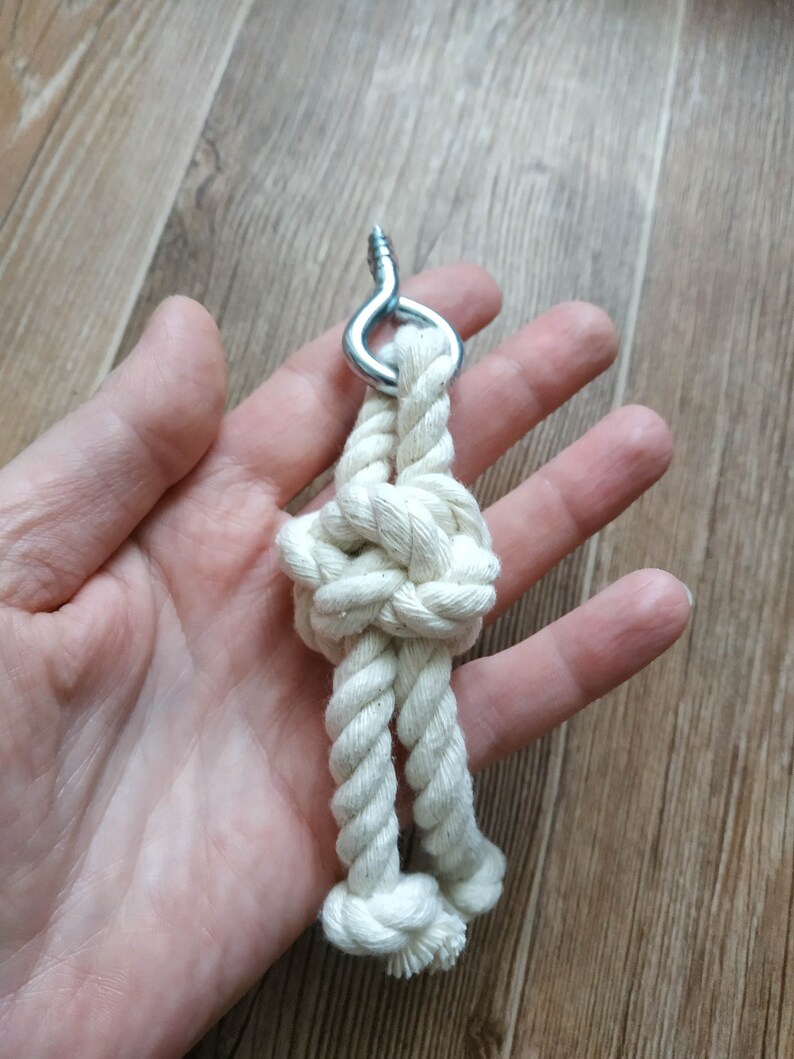 Rope Drawer Handle Jute or Cotton Knobs Nautical Etsy