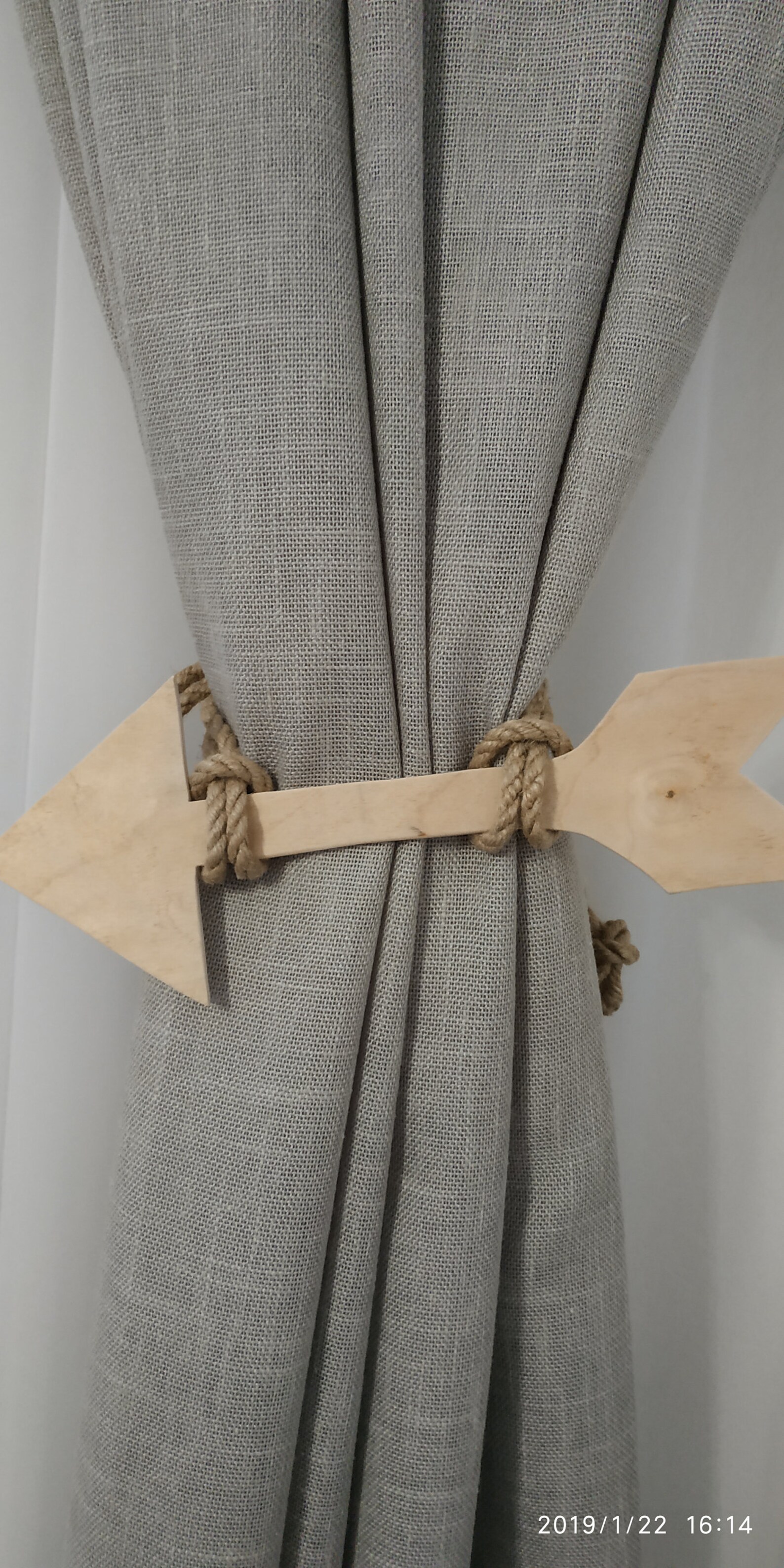 Wooden Arrow Curtain Tie Backs Nursery Curtain Tie Back Boho Etsy