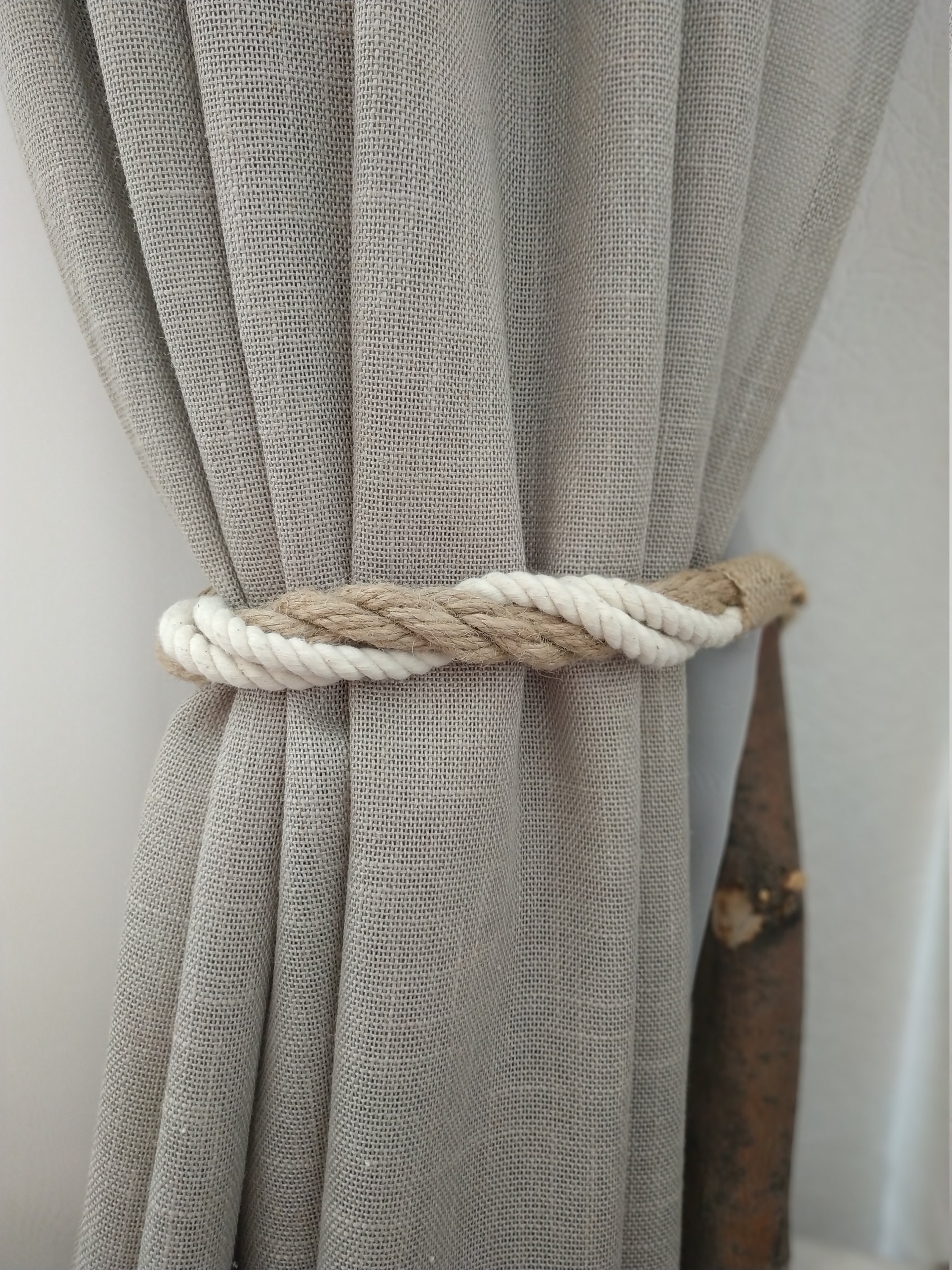 Twisted Rope Curtain Tie Backs Nautical Curtain Tie Back Etsy