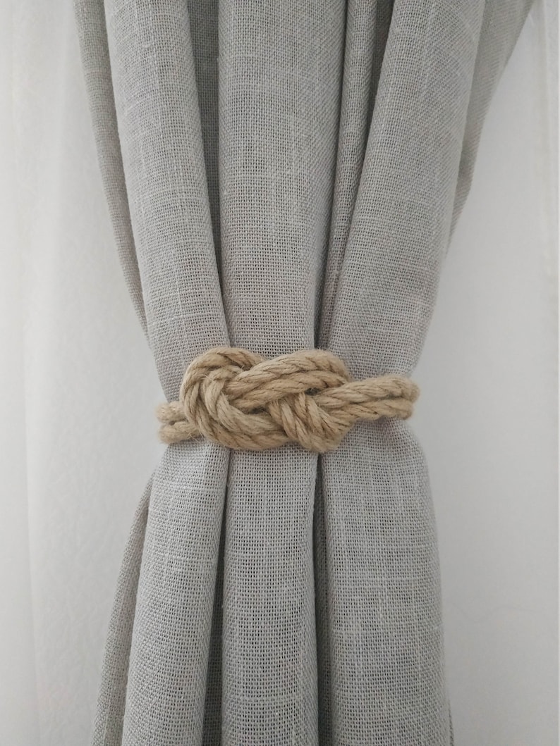 Rope Curtain Tie Backs Nursery Curtain Gypsy Décor Boho Rope Etsy