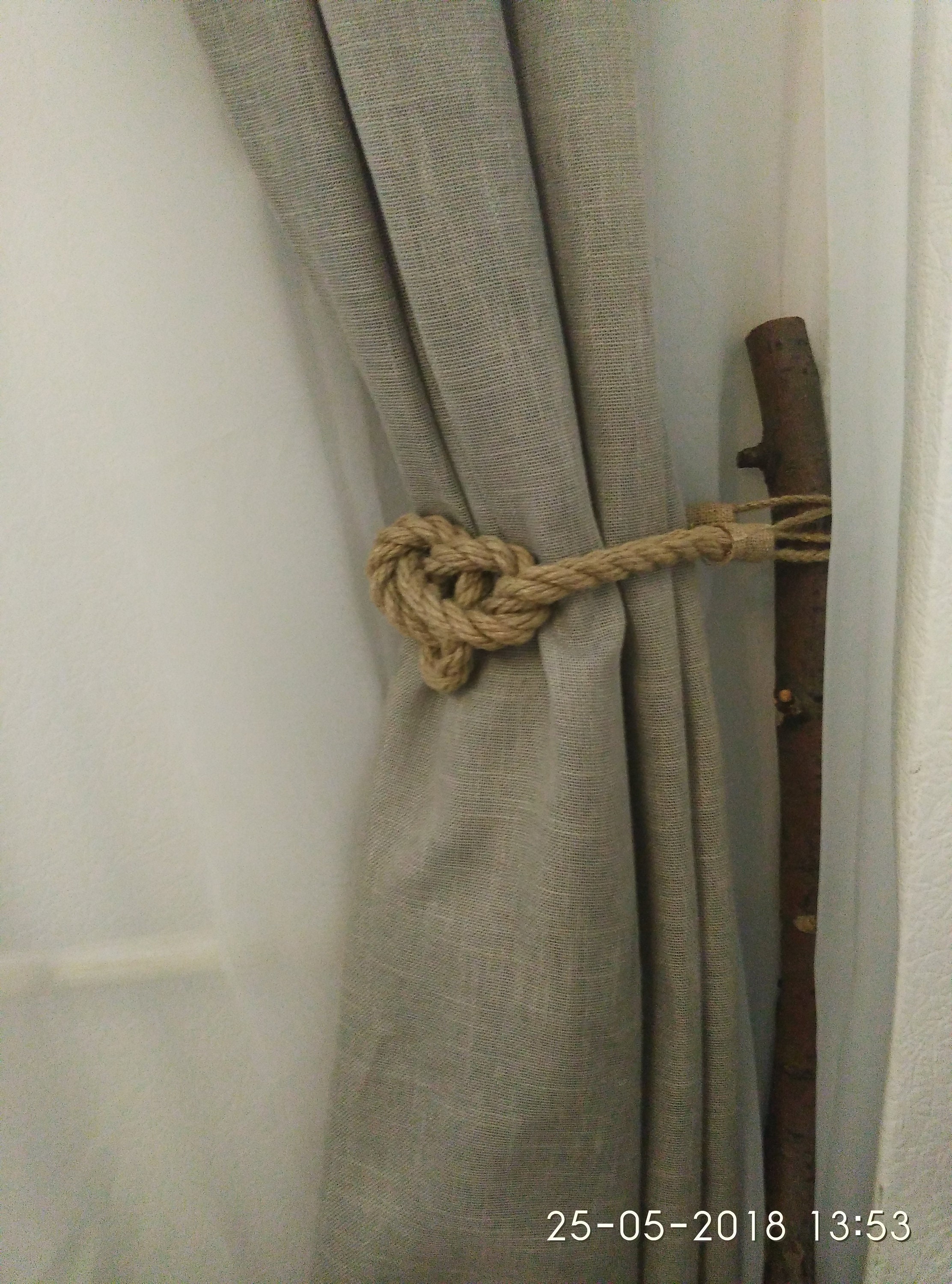 Rope Knot Curtain Tiebacks Nautical Curtain Tie Thick Jute Etsy