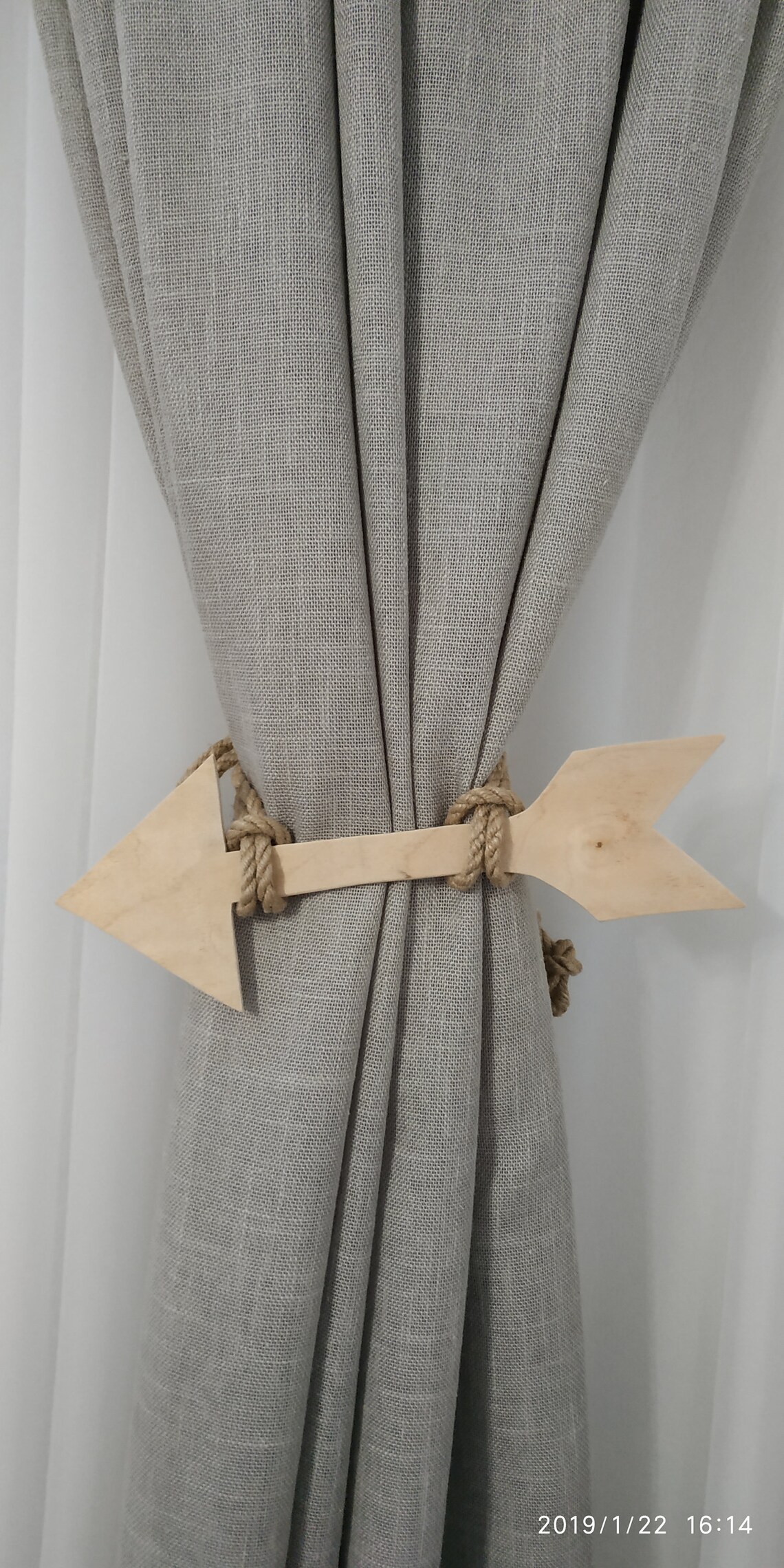 Wooden Arrow Curtain Tie Backs Nursery Curtain Tie Back Boho Etsy