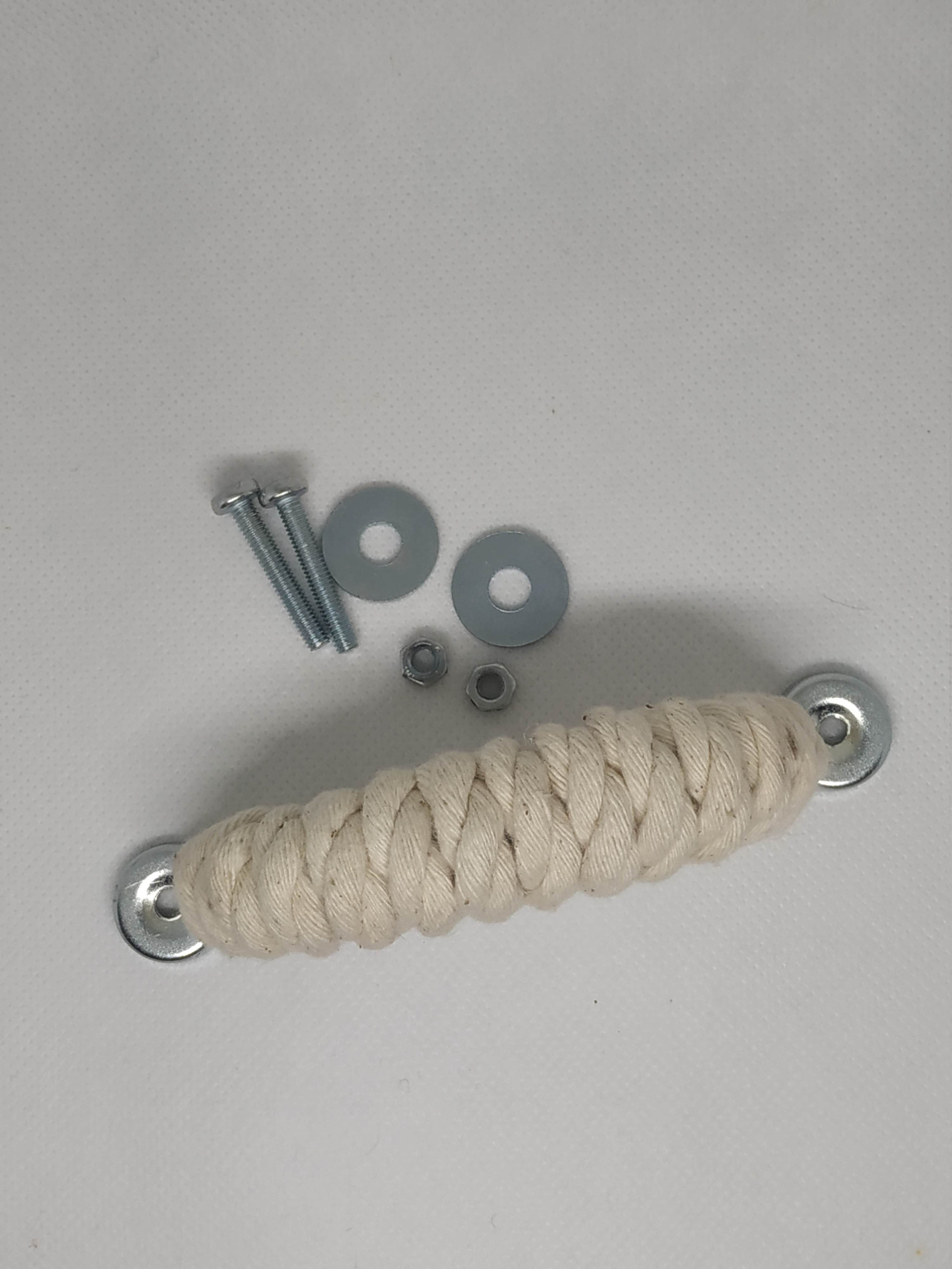 Rope Drawer Handle Cotton Knobs Nautical Decor Etsy