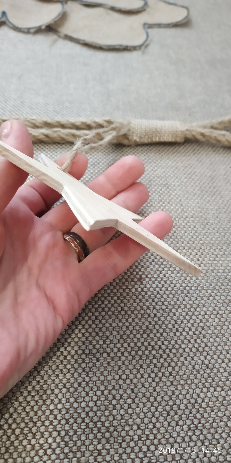 Rope Curtain Tiebacks with Wooden Star Nursery Curtain Tie Etsy