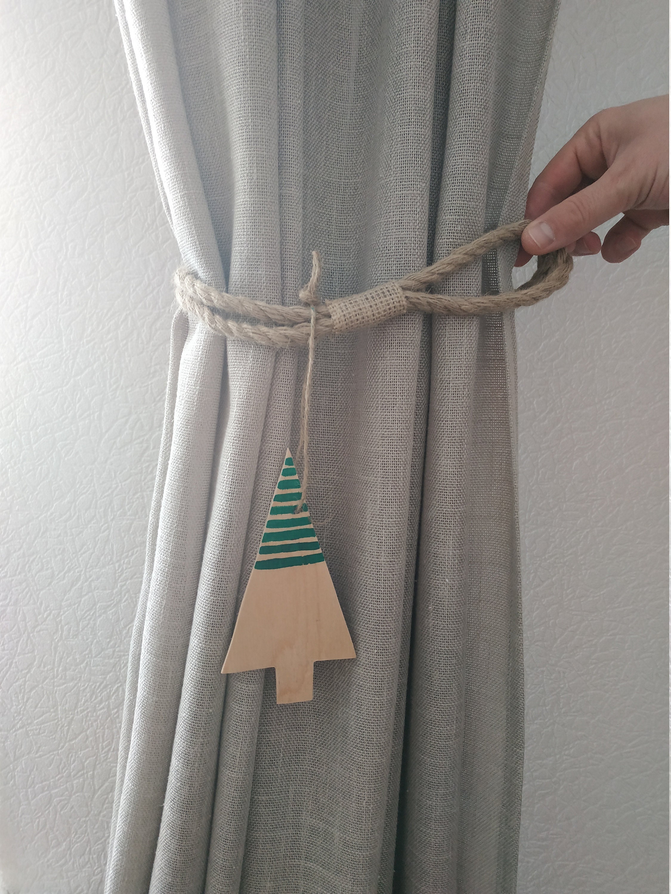 Christmas Curtain Tie Backs Nursery Christmas Toys Curtain Etsy