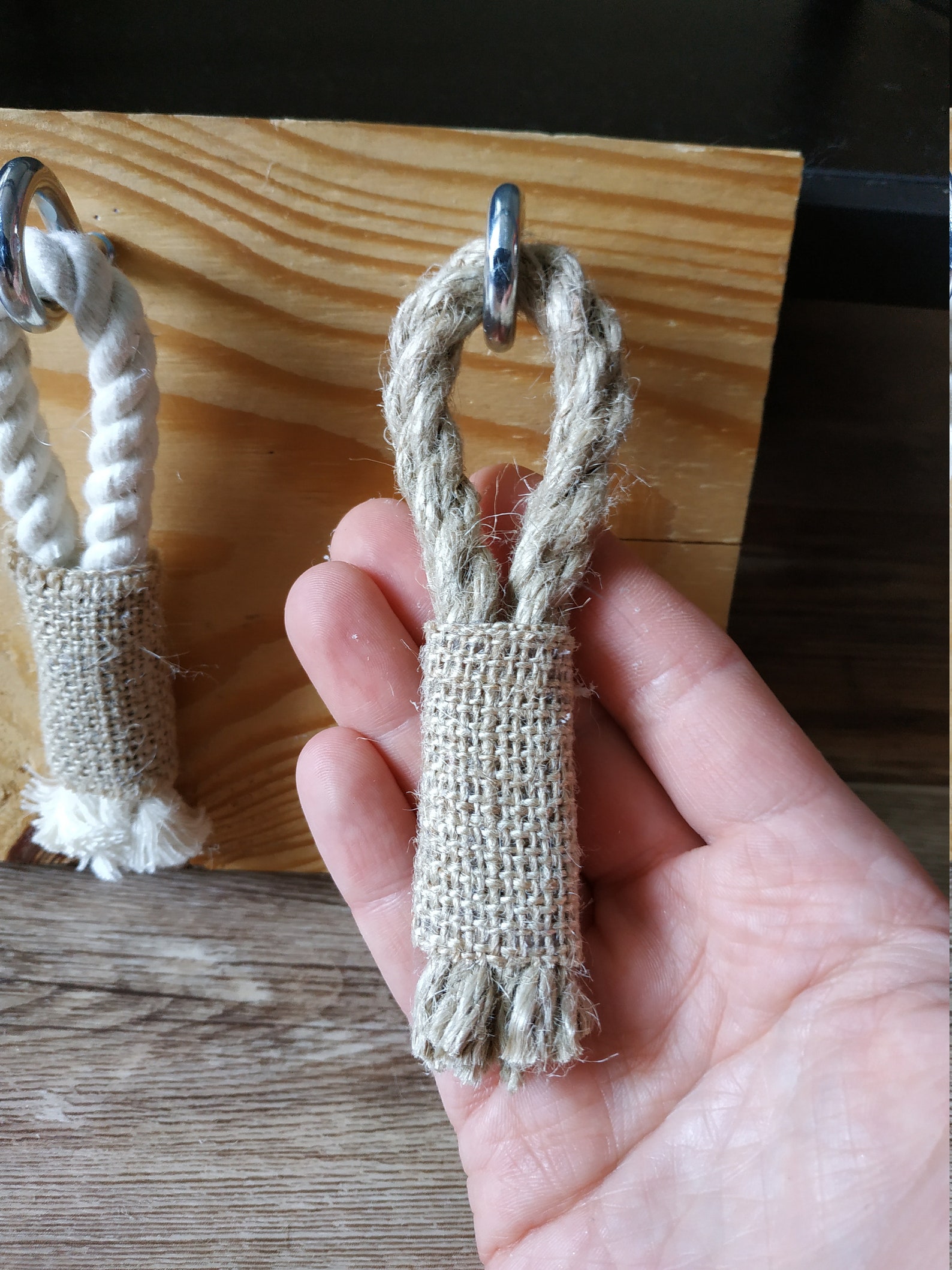 Rope Drawer Handle Jute or Cotton Knobs Nautical Etsy