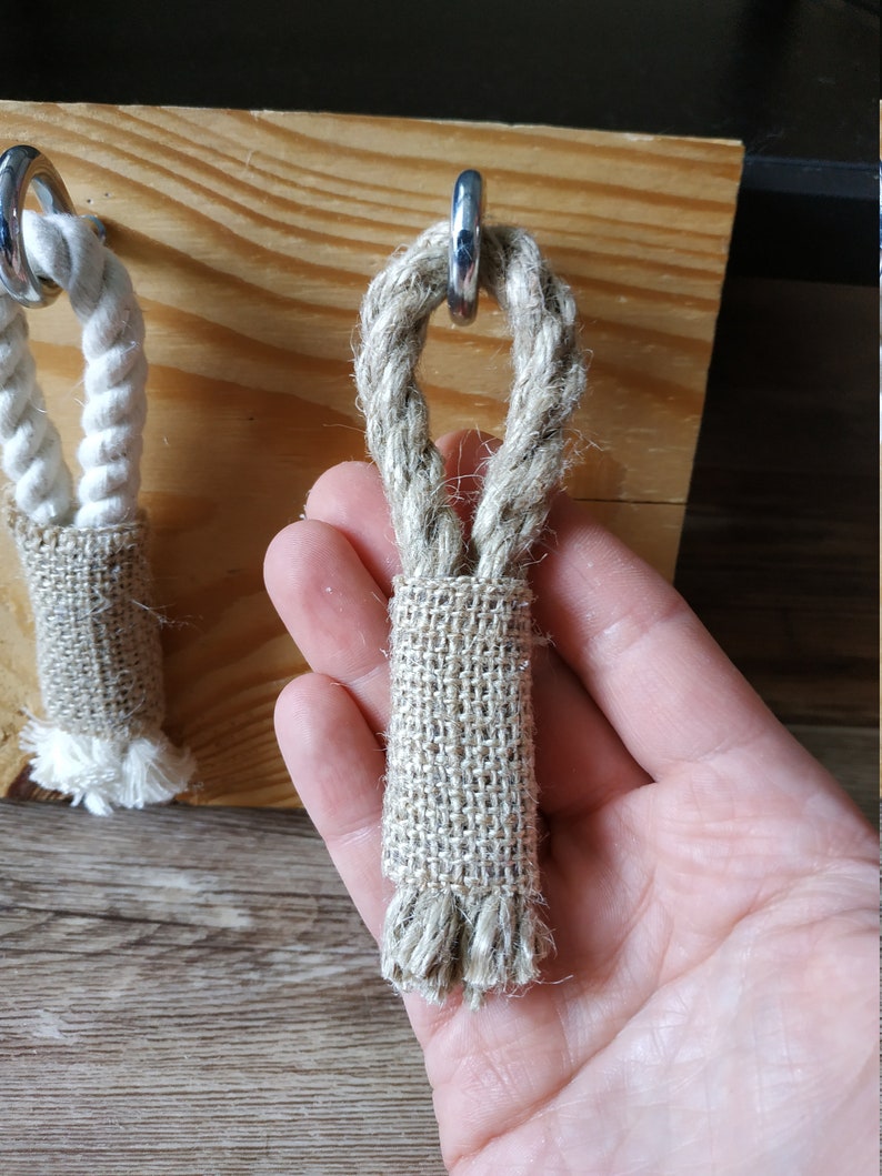Rope Drawer Handle Jute or Cotton Knobs Nautical Etsy
