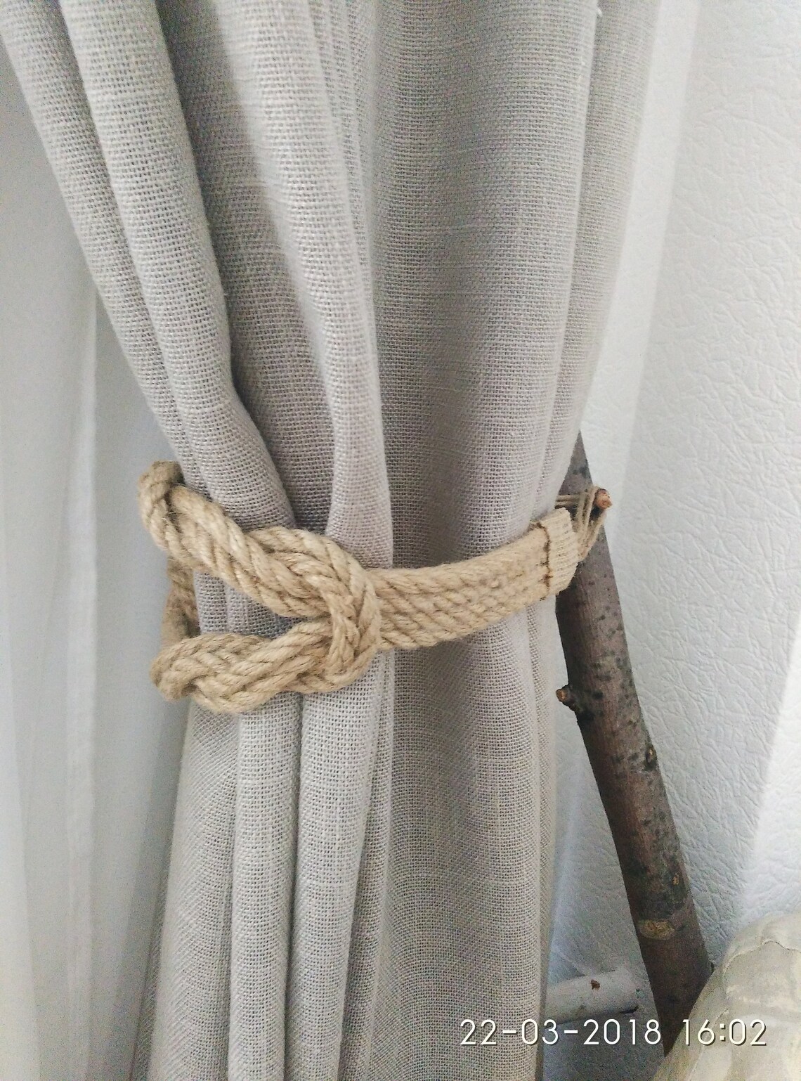 Nautical Curtain tie backs Jute Rope Curtain Tiebacks Etsy