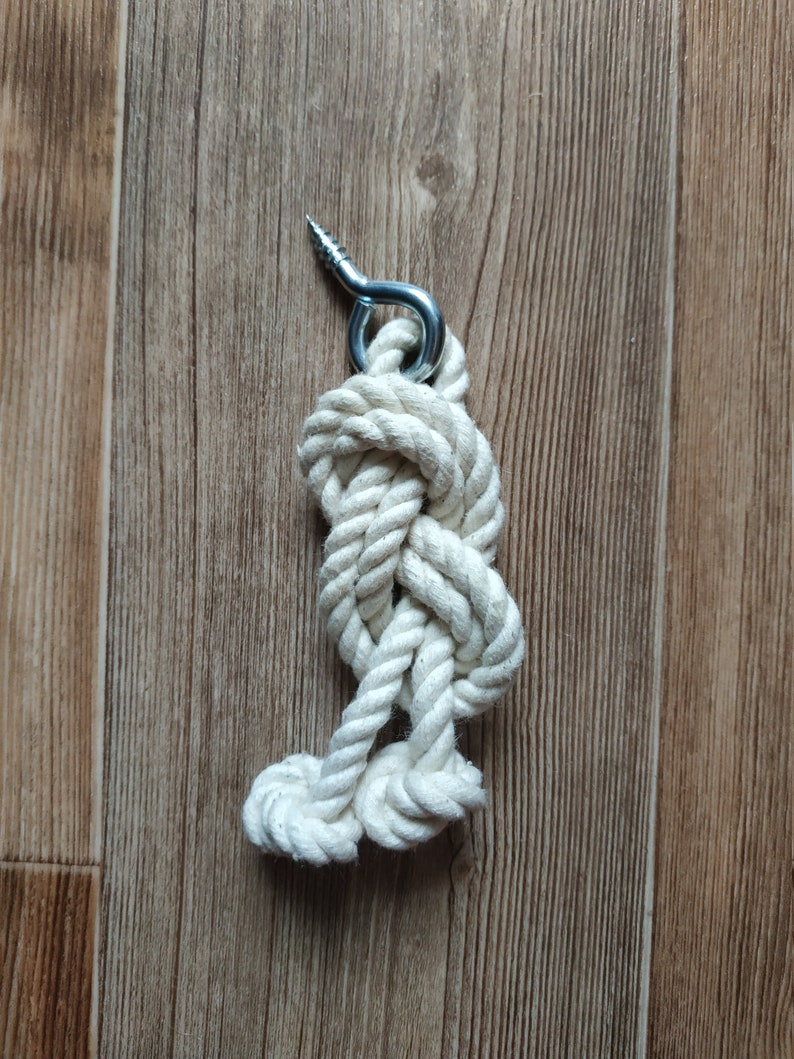 Rope Drawer Handle Jute or Cotton Knobs Nautical Etsy