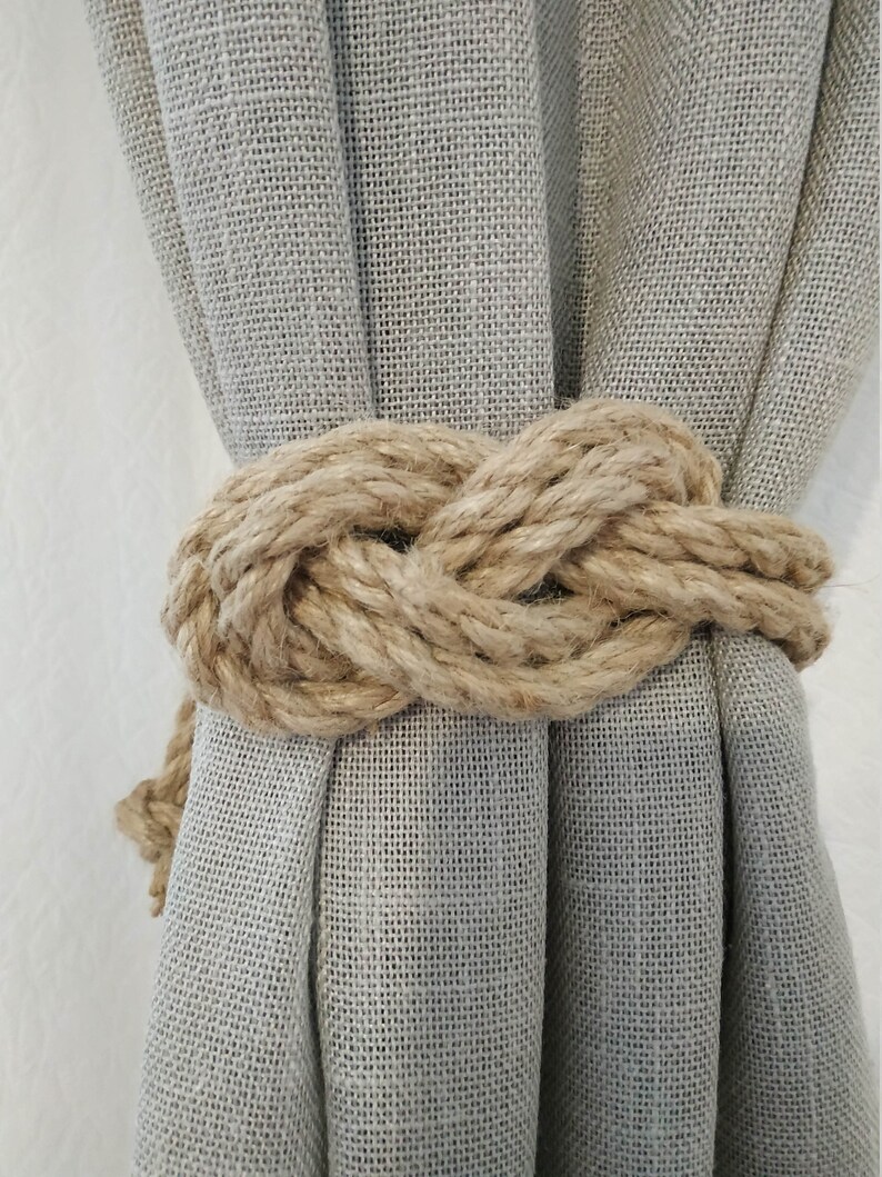 Rope Curtain Tie Backs Nursery Curtain Gypsy Décor Boho Rope Etsy