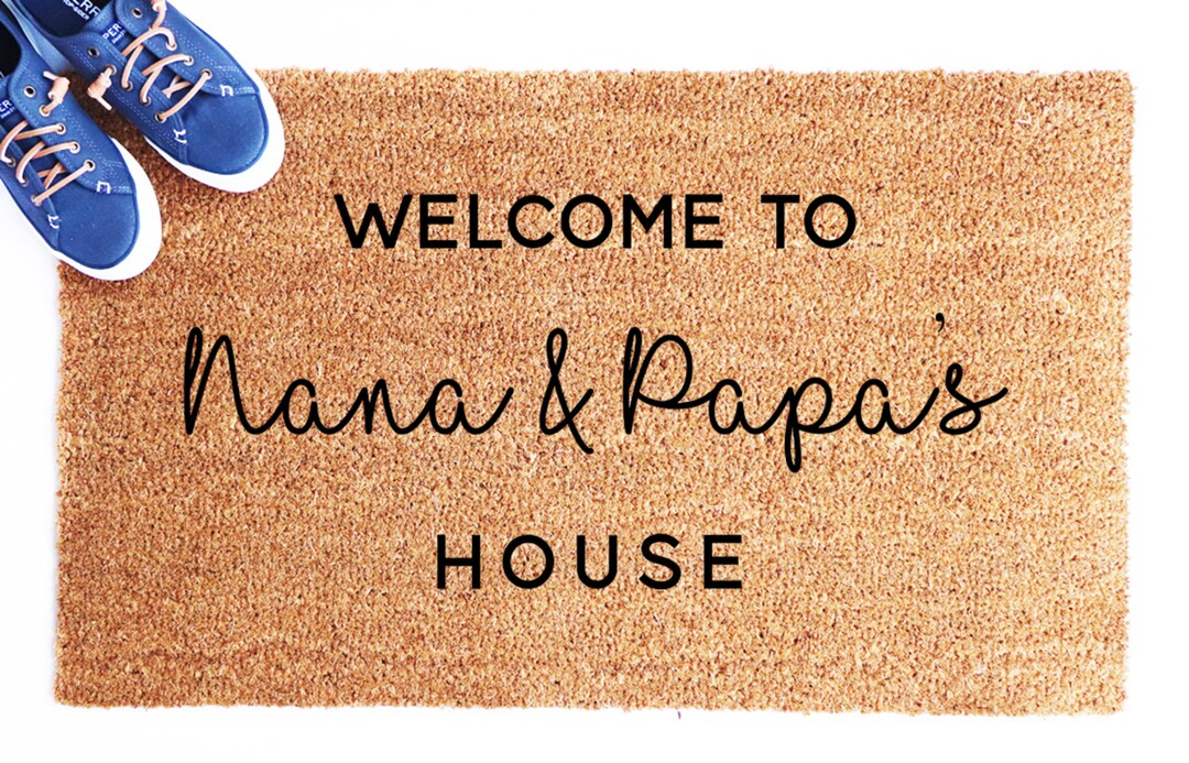 to Nana and Papa's House Doormat Cute Doormat Etsy