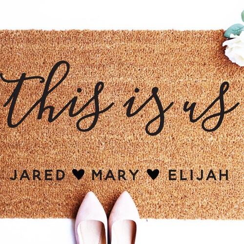 This is Us Custom Doormat Personalized Doormat Etsy