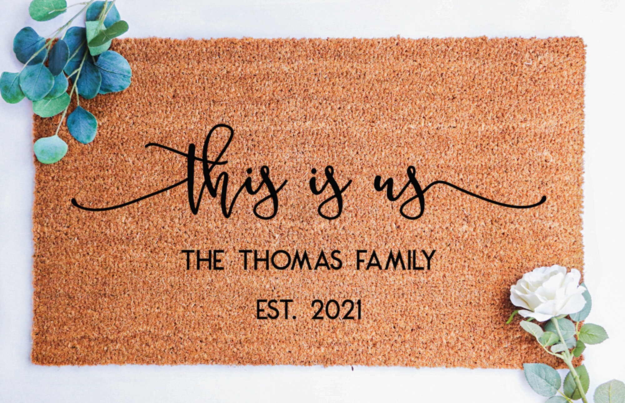 Custom This is Us Doormat Wedding Gift Closing Gift Door Etsy