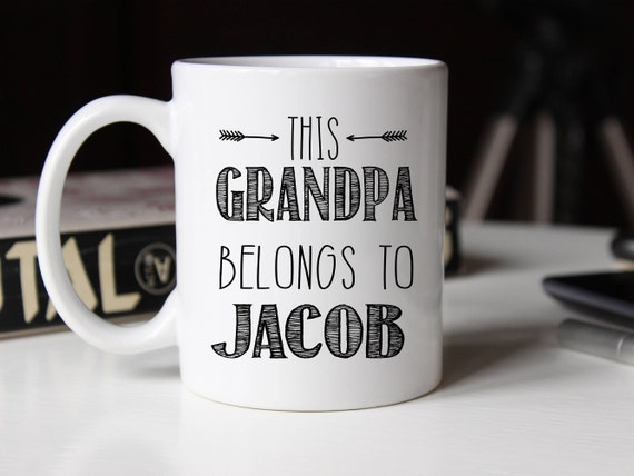 Download Father S Day Mug This Grandpa Belongs To Grandpa Mug Etsy