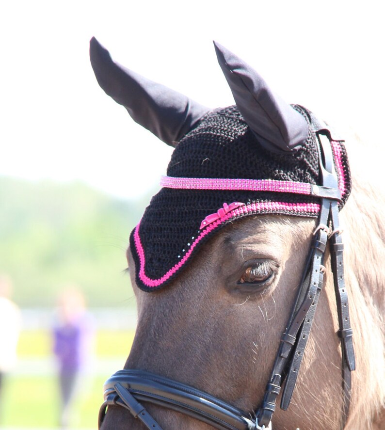 Fly Cotton Ear Nets, Antifly Veils for Horses Etsy