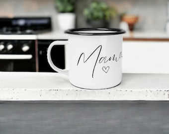 Mama Mug Mama Enamel Camping Cup Mom Camping Mug for Mom Mama Enamel Mug